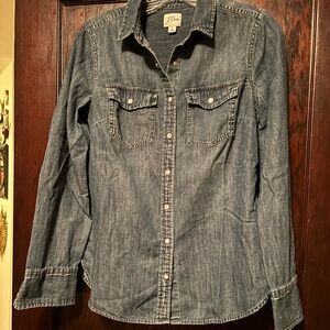 J. Crew Blue Denim Shirt